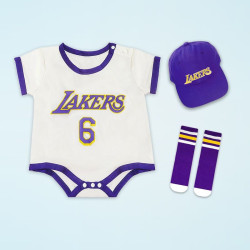 Baby summer jumpsuit basketball suit thin cotton vest hagi sports suit