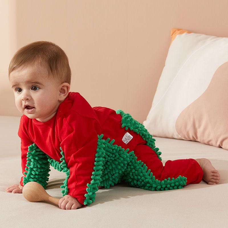 Baby mop crawling suit mopping clothes floor cleaning clothes baby jumpsuit children's crawling clothes Baby mop crawling suit mopping clothes floor cleaning clothes baby jumpsuit children's crawling clothes