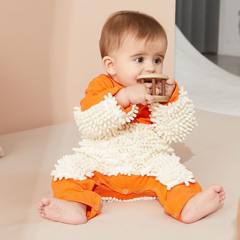 Baby mop crawling suit mopping clothes floor cleaning clothes baby jumpsuit children's crawling clothes Baby mop crawling suit mopping clothes floor cleaning clothes baby jumpsuit children's crawling clothes