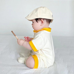 Baby jumpsuit, 100-day-old baby clothing, national style clothes, short-sleeved Hanfu