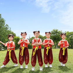 The same children's clothing children's cos Xiao Nezha suit dance performance