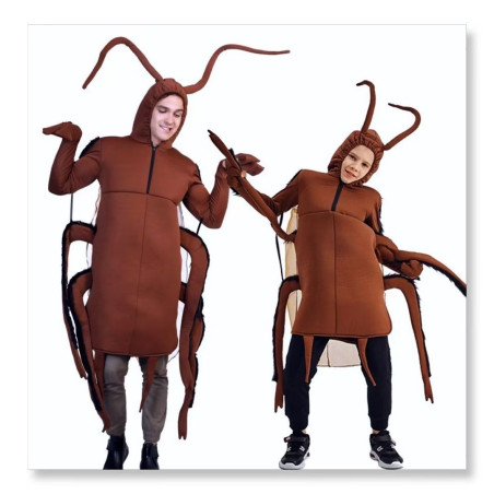 Halloween party parent-child dress-up cos poop costume adult children toilet paper cockroach funny suit