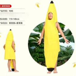 Halloween weird banana suit COS big banana parent-child campus environmental protection