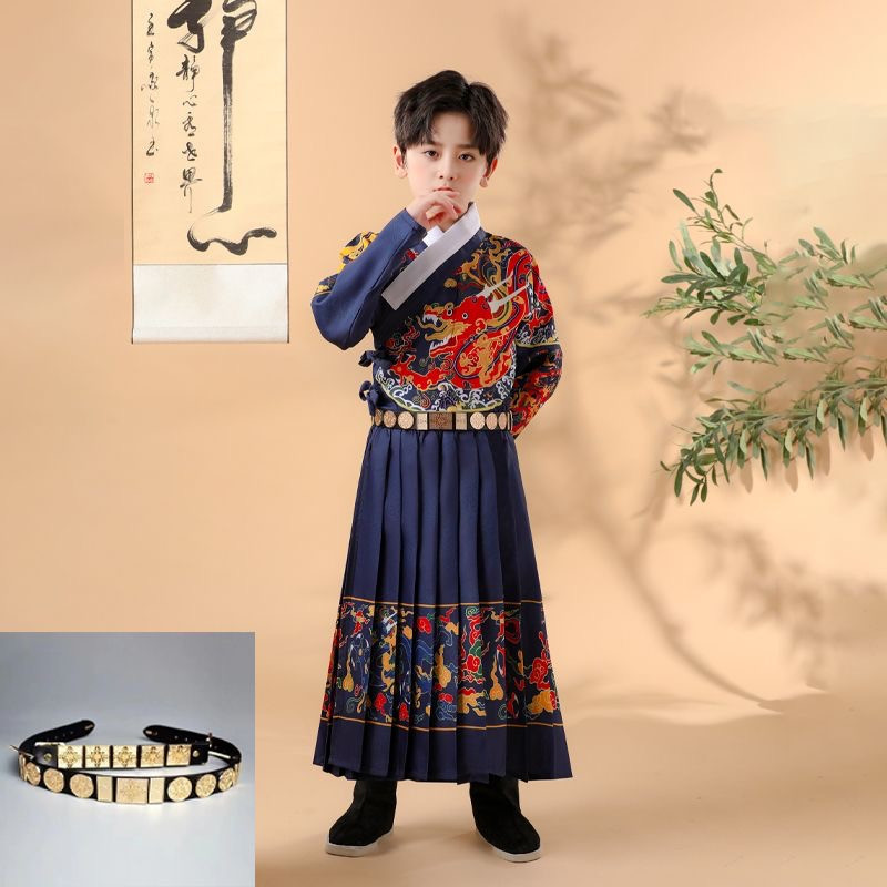 Hanfu children's Ming Dynasty clothing Chinese style flying fish suit boys 6 to 12 years old brocade guard