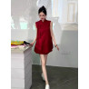 Jacquard cheongsam sleeveless improved new Chinese style fashion suit