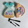 Archaeological excavation toy digging gem dinosaur egg rainbow princess DIY blind box hand-knock