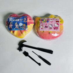 Archaeological excavation toy digging gem dinosaur egg rainbow princess DIY blind box hand-knock