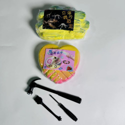 Archaeological excavation toy digging gem dinosaur egg rainbow princess DIY blind box hand-knock