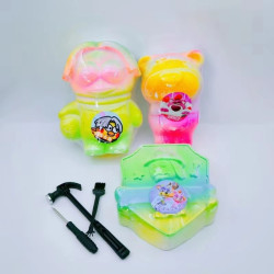 Archaeological excavation toy digging gem dinosaur egg rainbow princess DIY blind box hand-knock