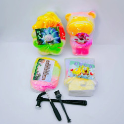 Archaeological excavation toy digging gem dinosaur egg rainbow princess DIY blind box hand-knock