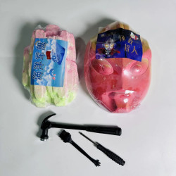Archaeological excavation toy digging gem dinosaur egg rainbow princess DIY blind box hand-knock