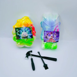 Archaeological excavation toy digging gem dinosaur egg rainbow princess DIY blind box hand-knock
