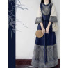 Hanfu female Dong ethnic group bird pattern Ming Dynasty makeup flower horse face skirt