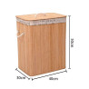 New large capacity dirty clothes bamboo storage basket foldable