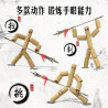 Bamboo joint man wood two-person battle toy fighting fighting puppet handmade