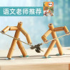 Bamboo joint man wood two-person battle toy fighting fighting puppet handmade