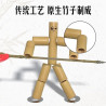 Bamboo joint man wood two-person battle toy fighting fighting puppet handmade