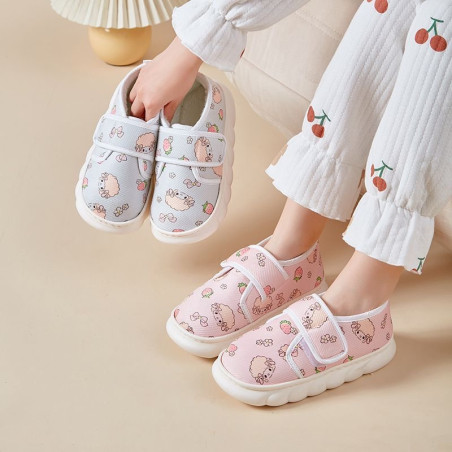 Maternity shoes with plush postpartum soft-soled pregnant women's shoes maternity thick-soled slippers October 11
