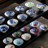 Blue and white porcelain tea cups and bamboo hat cups, 6 pieces will be sent randomly