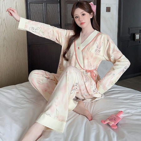 Maternity pajamas summer pure cotton maternity clothes set maternity homewear