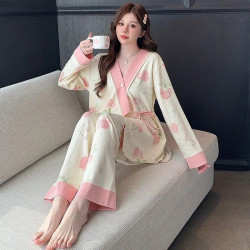 Maternity pajamas summer pure cotton maternity clothes set maternity homewear