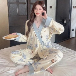 Maternity pajamas summer pure cotton maternity clothes set maternity homewear