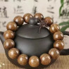 Natural gold sandalwood Buddhist beads bracelet