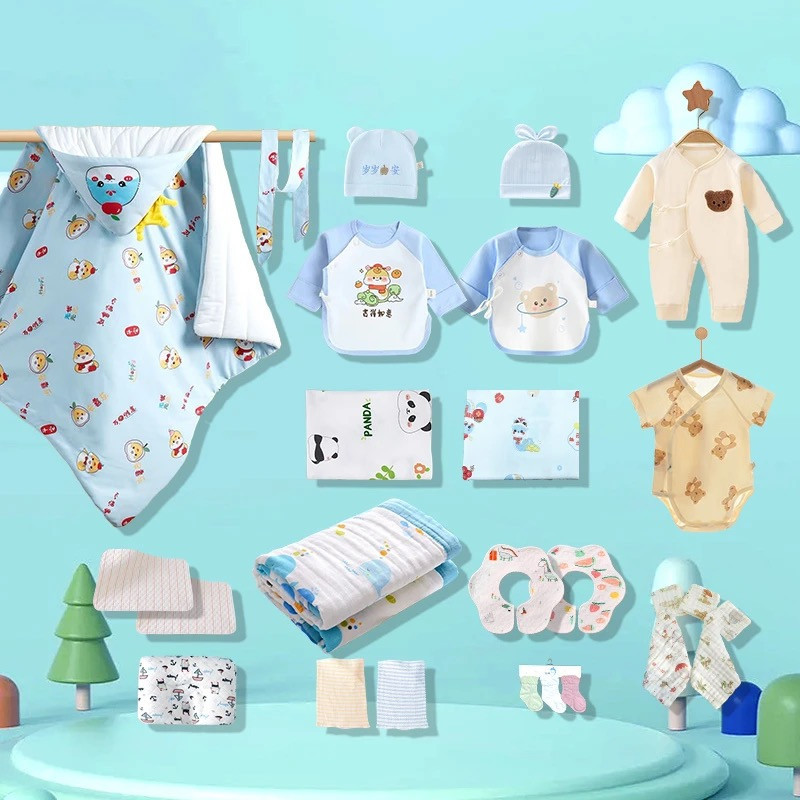 Baby waiting bag 25 pieces of newborn maternity quilt bag single jumpsuit half-back suit