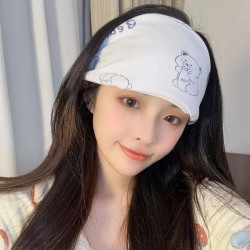 Cute maternity hat postpartum windproof pure cotton maternity hat turban sitting maternity hair band