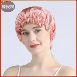Hair care silk cap anti-static sleeping cap silk sleeping cap women's hair cap oil-absorbing thin maternity hat
