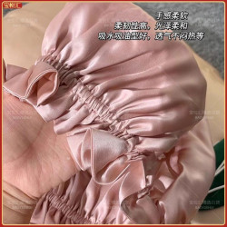 Hair care silk cap anti-static sleeping cap silk sleeping cap women's hair cap oil-absorbing thin maternity hat