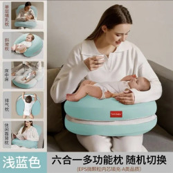 Six-in-one multi-functional baby nursing pillow anti-spitting milk spilling slope pillow newborn feeding