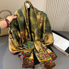 Chinese style silk scarf bamboo and plum shawl fashionable imitation silk scarf long scarf outer shawl
