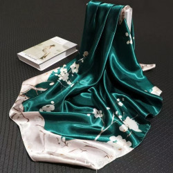 New satin imitation silk scarf for women