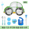 Food-grade meal plate grid children's baby household 304 stainless steel children's meal bowl rice plate