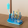 Silicone bottle brush baby special nipple straw rotating cup washing 360-degree draining shelf