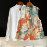 Chinese style women's jacquard brocade vest