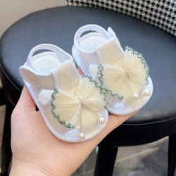 Summer baby shoes 0-1 years old baby shoes soft sole non-slip toddler sandals 0-3-9 months toddler front shoes