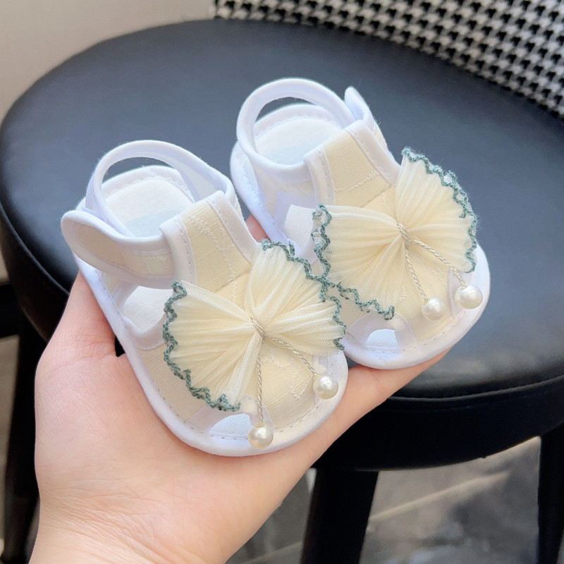 Summer baby shoes 0-1 years old baby shoes soft sole non-slip toddler sandals 0-3-9 months toddler front shoes