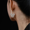 Haute couture! Chinese style carved phoenix tail urn earrings for women