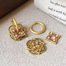 Guliya retro Chinese style earrings for women