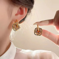 Guliya retro Chinese style earrings for women