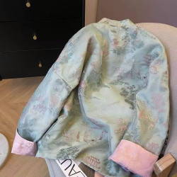 New Chinese style jacket women's retro tops reversible women's clothing