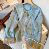 New Chinese style bamboo leaf jacquard jacket for women