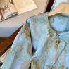 New Chinese style bamboo leaf jacquard jacket for women