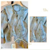 New Chinese style bamboo leaf jacquard jacket for women