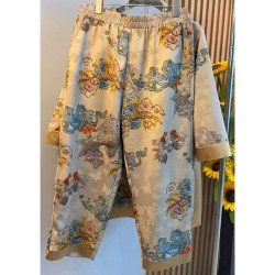 European goods summer new design heavy industry Chinese style two piece suit