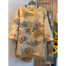European goods summer new design heavy industry Chinese style two piece suit