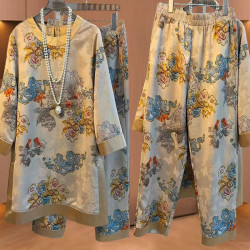 European goods summer new design heavy industry Chinese style two piece suit