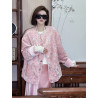 New Chinese style women's velvet cotton coat